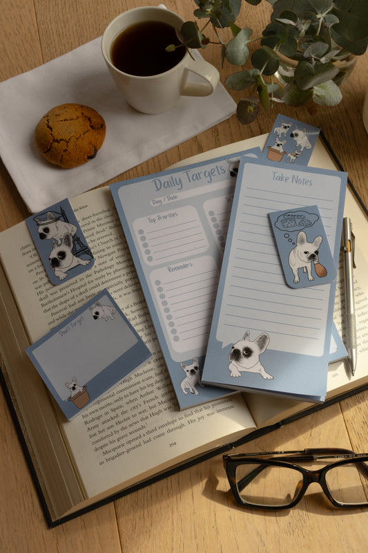 Frenchie Stationery Bundle - Chambray Blue
