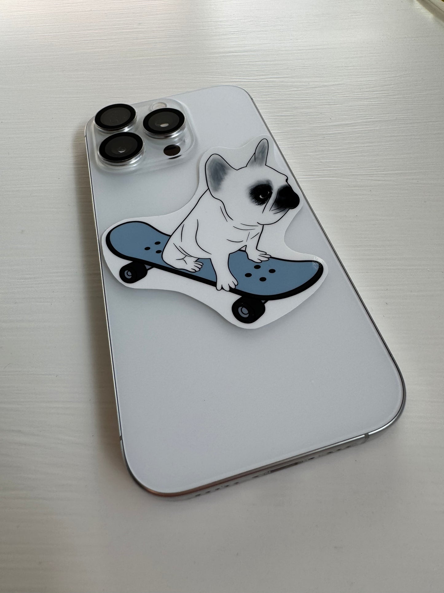 Vinyl Sticker - Skateboarder Frenchie