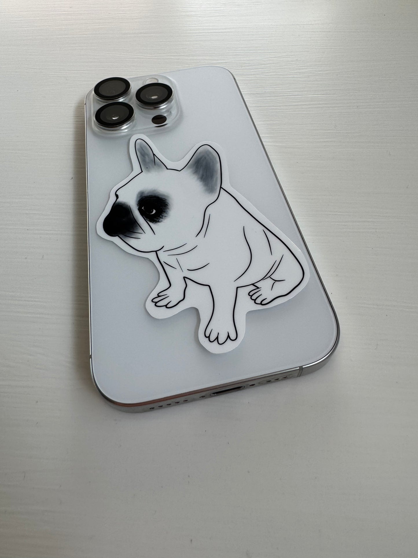 Vinyl Sticker - The Watchful Frenchie