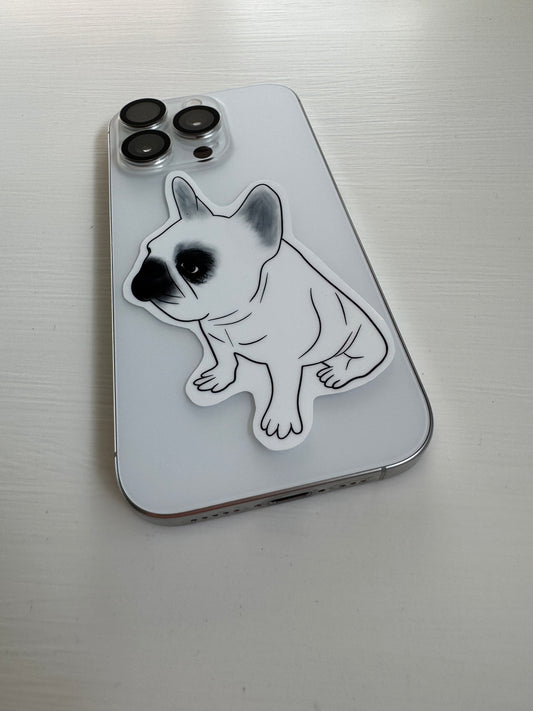 Vinyl Sticker - The Watchful Frenchie