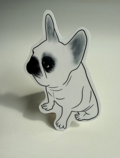 Vinyl Sticker - The Watchful Frenchie