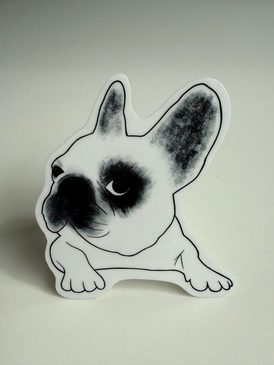 Vinyl Sticker - Guilty But Innocent Frenchie