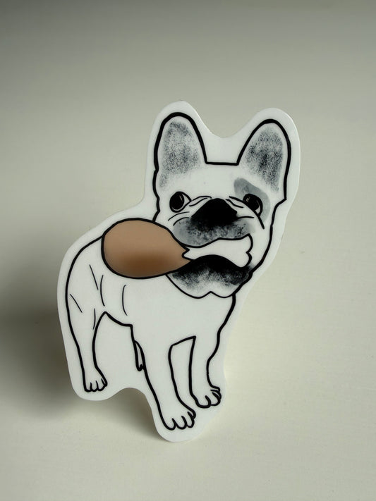 Vinyl Sticker - The Snack Thief Frenchie