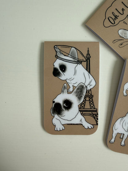 Frenchie Magnetic Bookmark Parisian - Tan