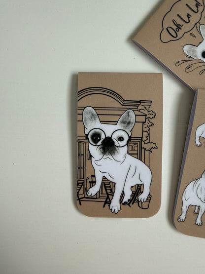 Frenchie Magnetic Bookmark Parisian - Tan