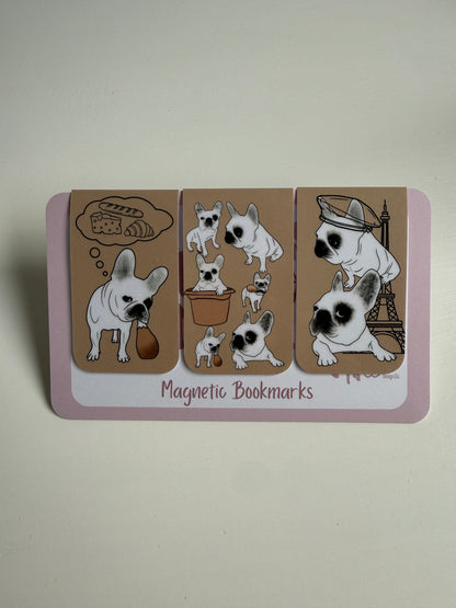 Frenchie Magnetic Bookmark (Complete Collection) - Tan