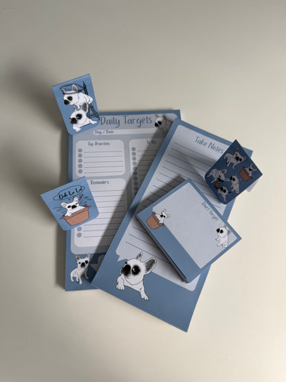 Frenchie Stationery Bundle - Chambray Blue