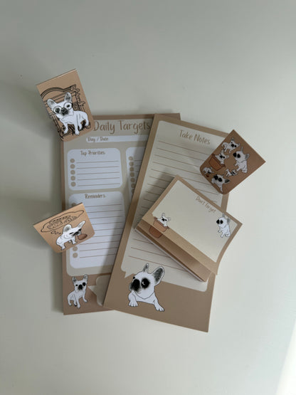 Frenchie Stationery Bundle - Tan